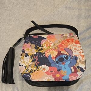 Floral Stitch Crossbody Bag